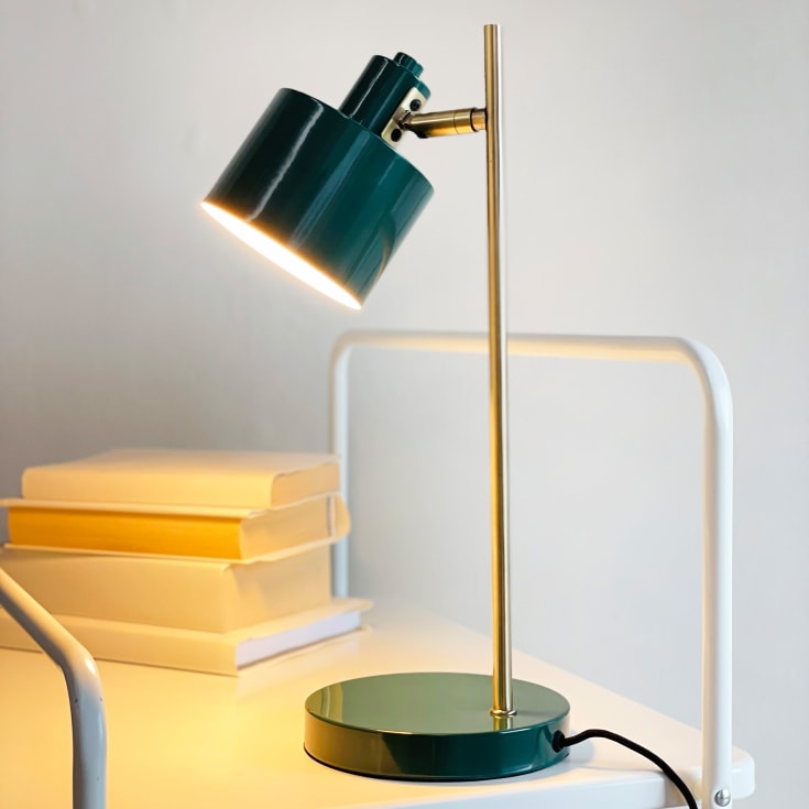 Dyberg Larsen Ocean bordslampa, mörkgrön