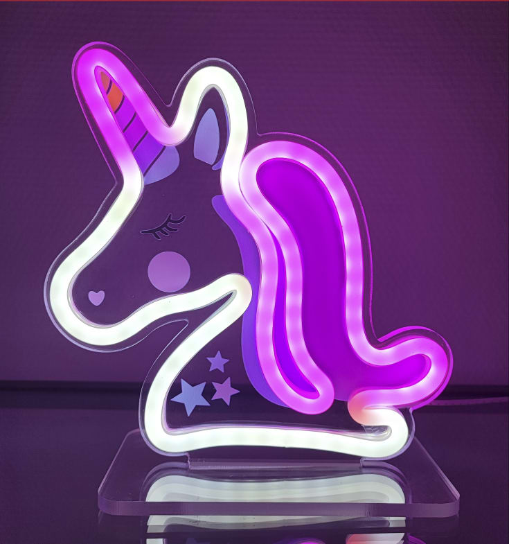 Veli Line Unicorn neonskilt