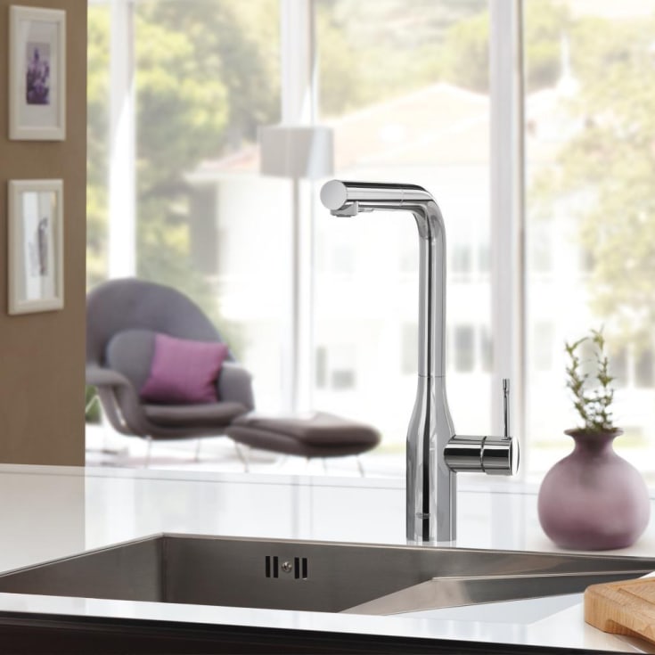 Grohe Essence köksblandare, utdragbar pip, krom