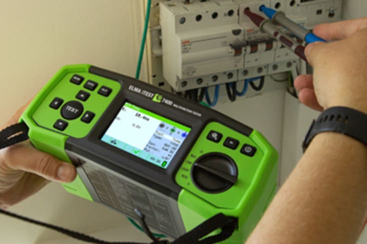 Elma iTest 7400 installasjonstester