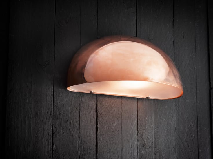 Nordlux Scorpius Maxi vägglampa utomhus, koppar