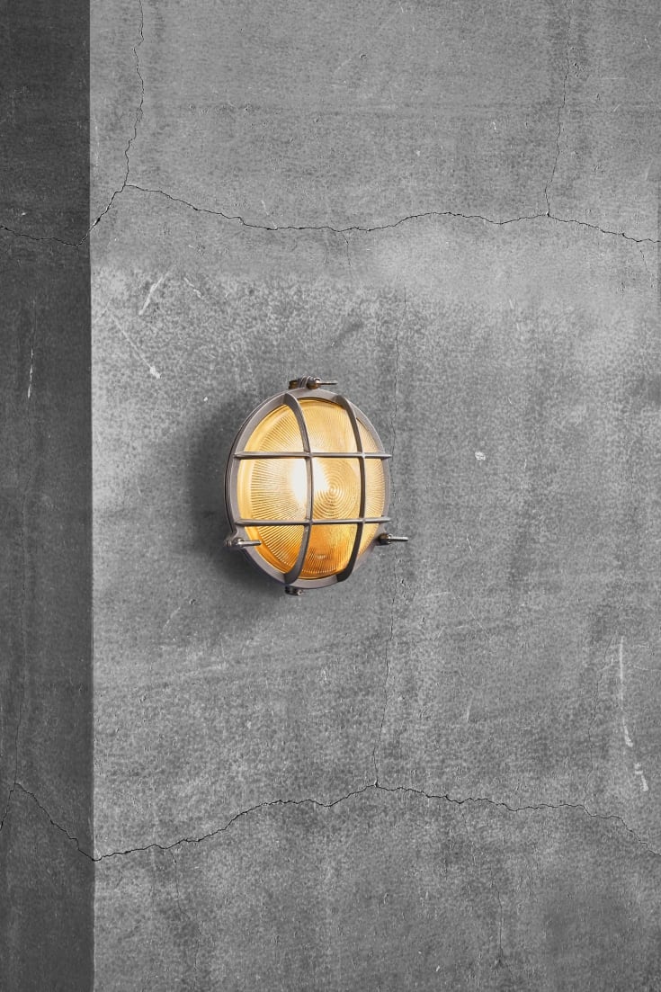 Nordlux Polperro vägglampa utomhus, nickel