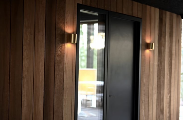 Nordlux Canto 2 vägglampa utomhus, mässing