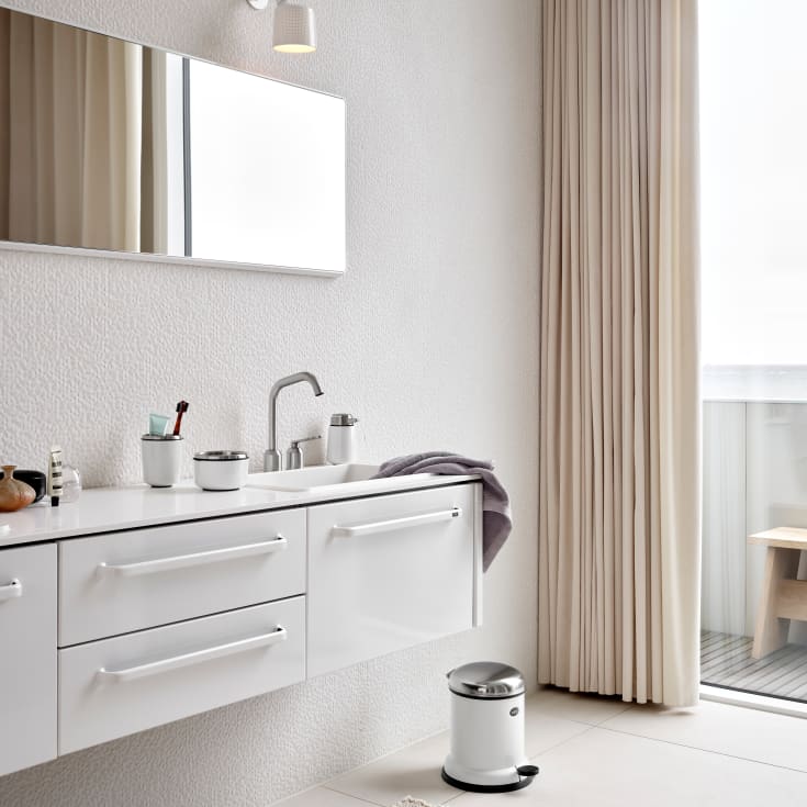 Vipp 912 spejl, 126x50 cm, hvid