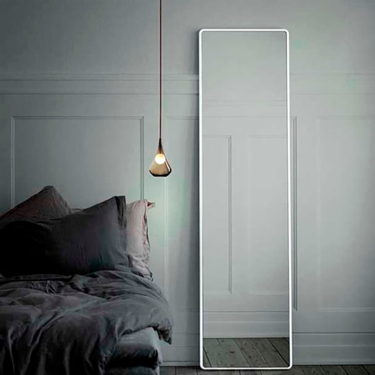 Vipp 913 spejl, 187x50 cm, hvid