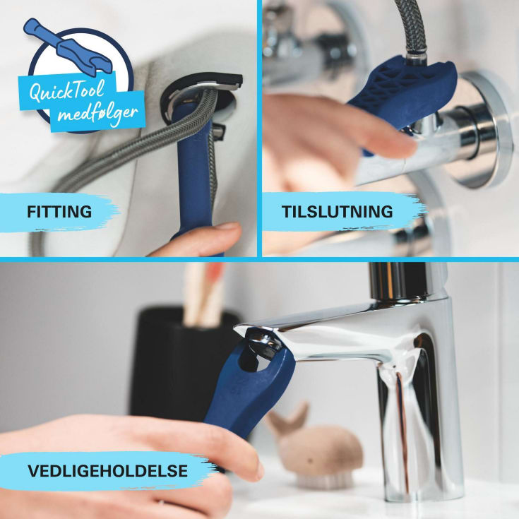 Grohe Quickfix Start tvättställsblandare, matt svart