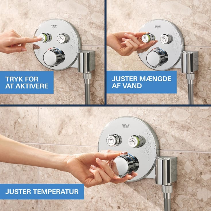 Grohe Precision SmartControl Vitalio Joy duschset, vattenbesparande, krom