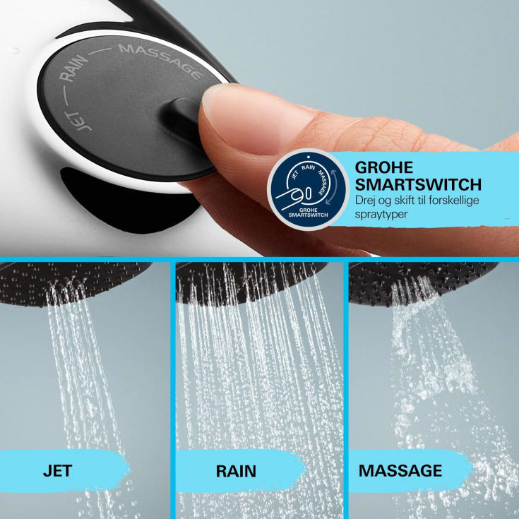 Grohe Vitalio Comfort 110 dusjsett, vannbesparende, krom