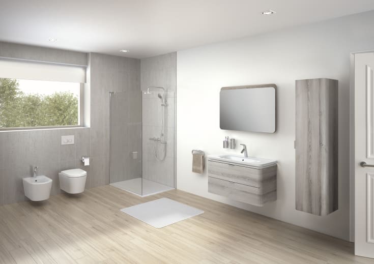 Vita Nest toalettsits, soft close, snabbfäste, vit