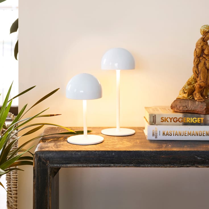 Sirius Tim genopladelig bordlampe, hvid, 30 cm