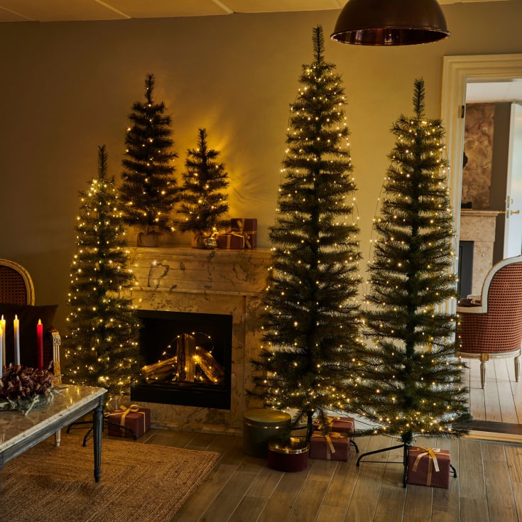 Sirius Alvin kunstig juletre med lys, 90 cm