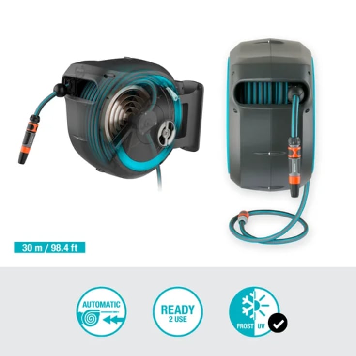 Gardena RollUp veggslangeboks 30M turkis L