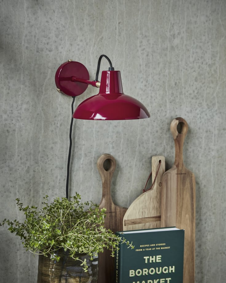 House Doctor Desk vegglampe, Ø18 cm, rød