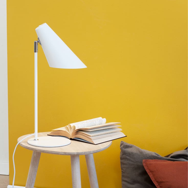 Dyberg Larsen Cale bordlampe, hvid