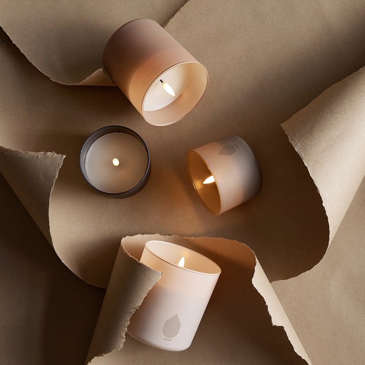 4 st Uyuni LED stearinljus, beige