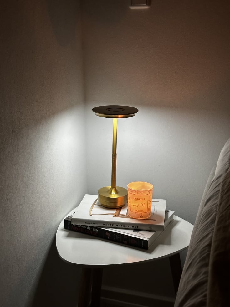 Nordic Light Skagen oppladbar LED-lampe, gull