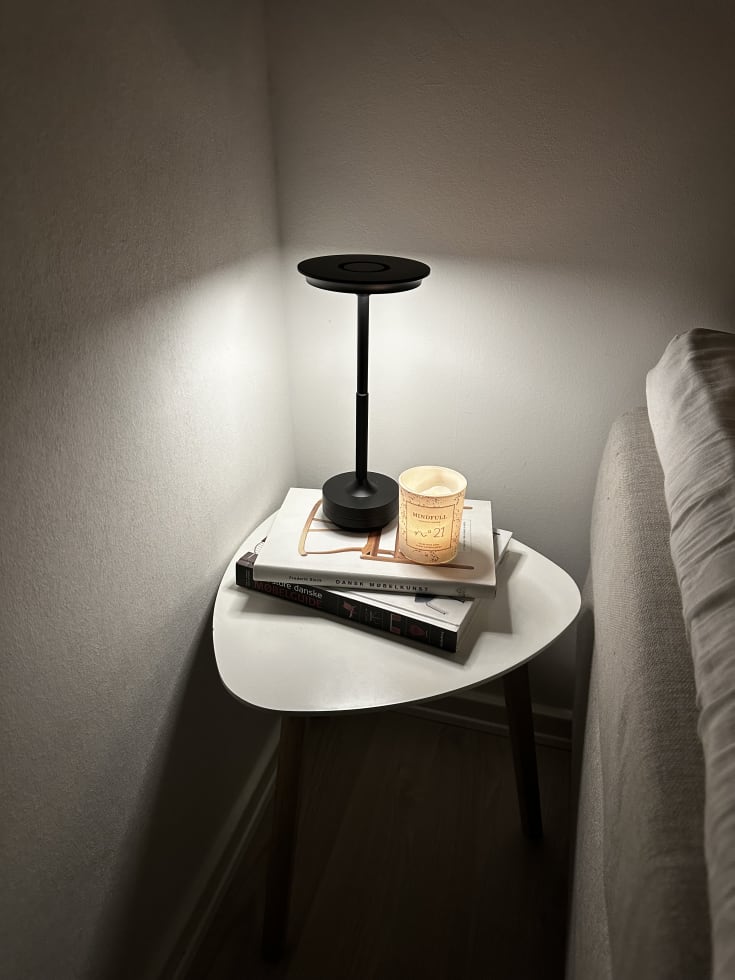 Nordic Light Skagen uppladdningsbar LED-lampa, svart