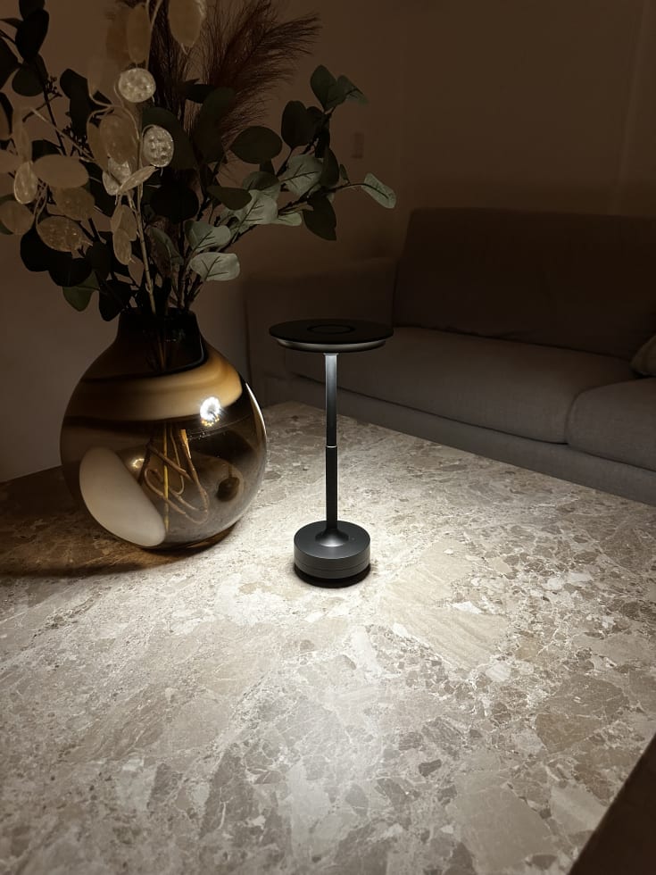 Nordic Light Skagen oppladbar LED-lampe, svart