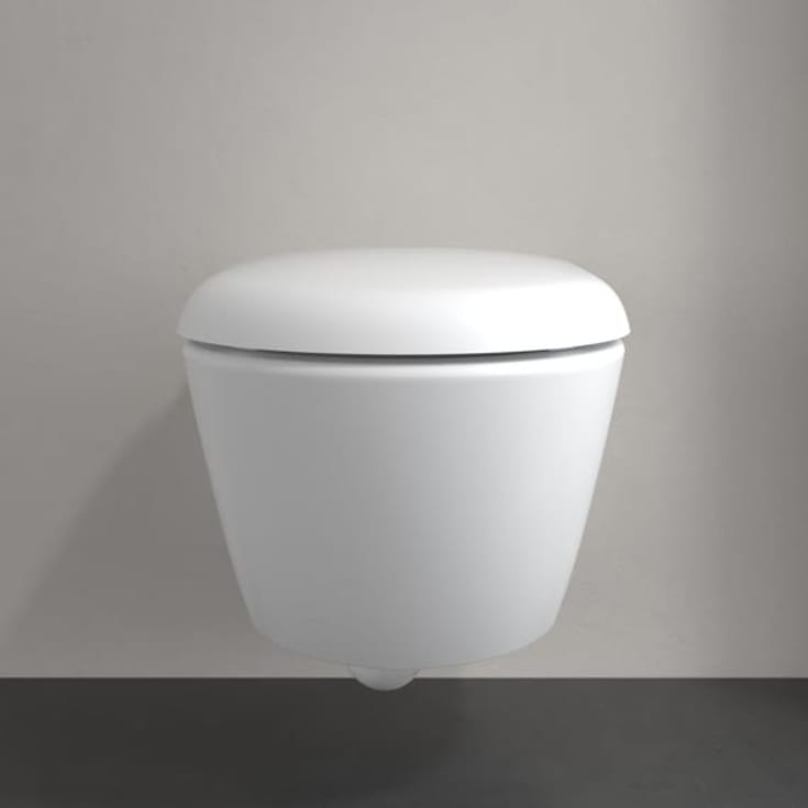 Villeroy & Boch Antao væghængt toilet, uden skyllekant, rengøringsvenlig, hvid