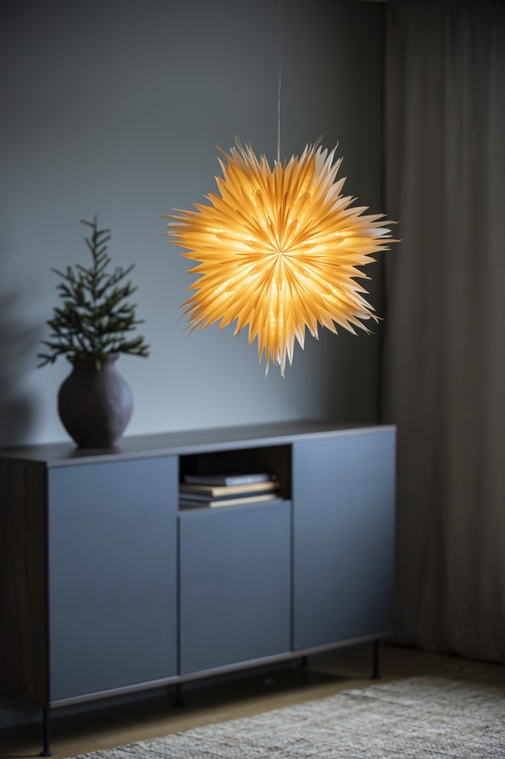 Konstsmide julestjerne med lys, 60 cm
