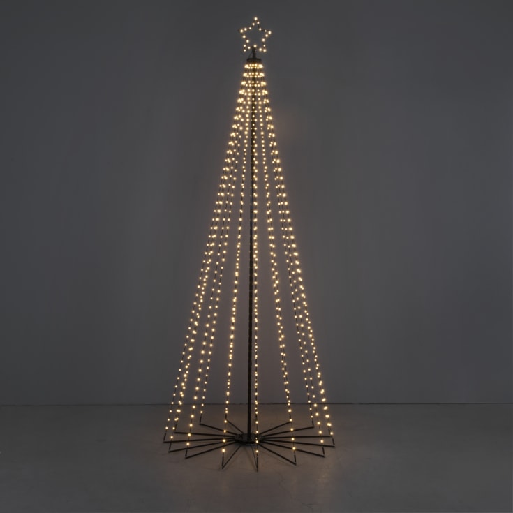 Konstsmide juletre i metall med lys, 240 cm