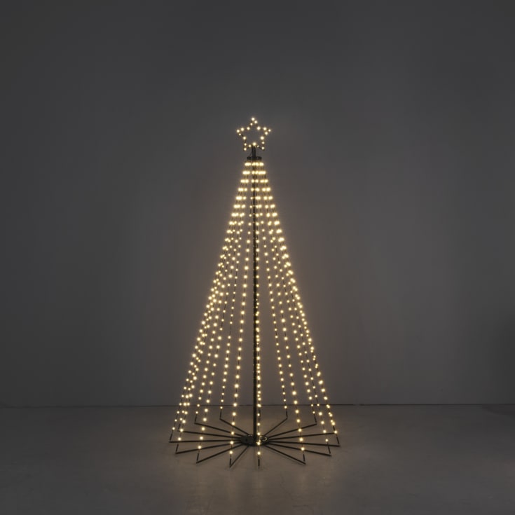 Konstsmide juletre i metall med lys, 180 cm