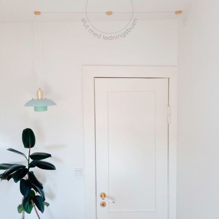 10 stk Evit ledningsholder, messing