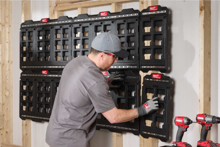 Milwaukee Packout monteringsplade, Kompakt, 26,0x50,5x2,8 cm