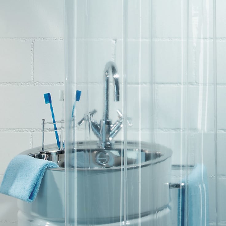 Spirella Transparent duschdraperi, 180x200 cm, klar