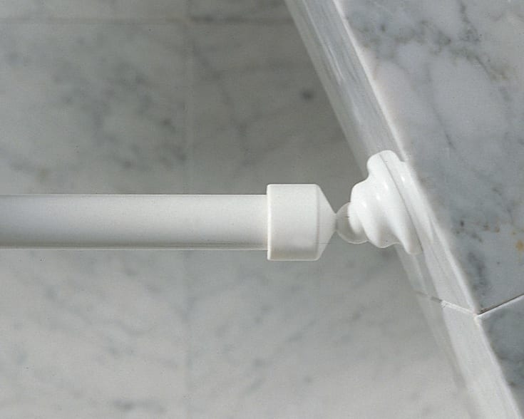 Spirella Wallquick Magic vægbeslag til badeforhængsstang, 20 mm, hvid