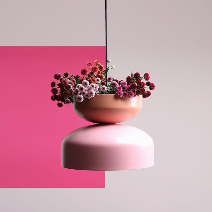 Aldex Tula pendellampa, korall/rosa