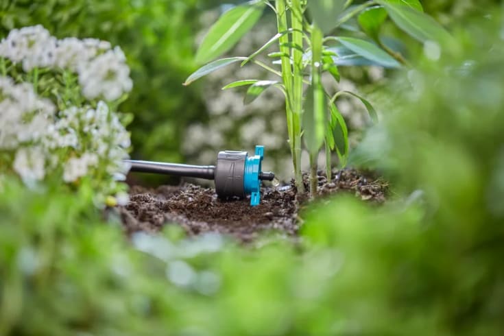 Gardena Micro-Drip-System justerbar änddroppbevattning, tryckkompenserad.