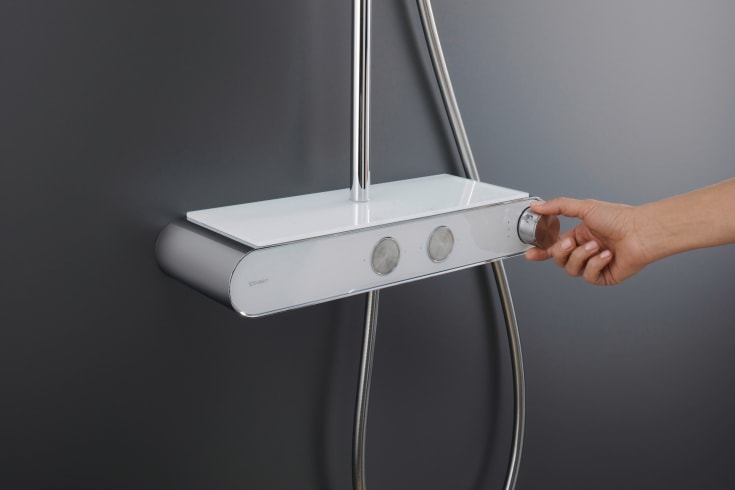 Duravit Shelf 1050 duschset, vattenbesparande, krom