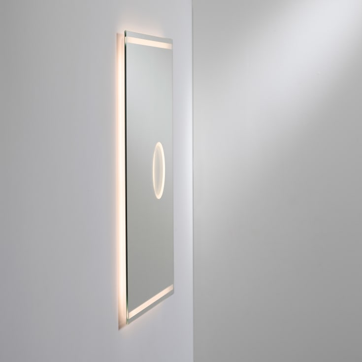 Loevschall Focus speil med lys, 60x75 cm