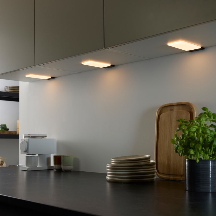 Loevschall Polaris Square møbelspotlights, 5-pakning
