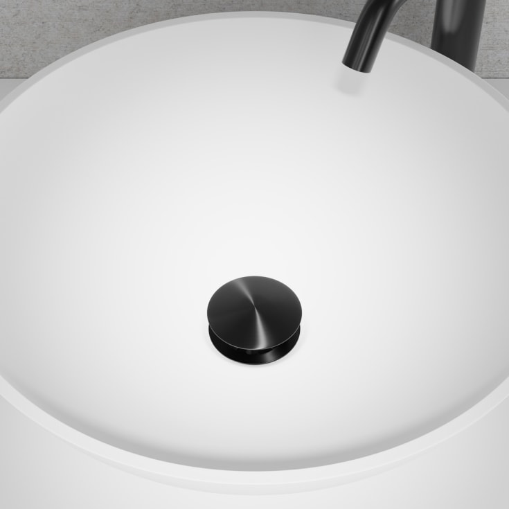 Scandtap Duo bottenventil, push-open, svart