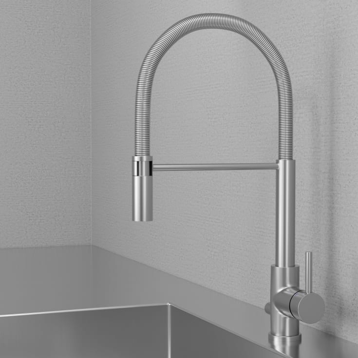 Scandtap Steel Pro kjøkkenbatteri, med avstengning, original