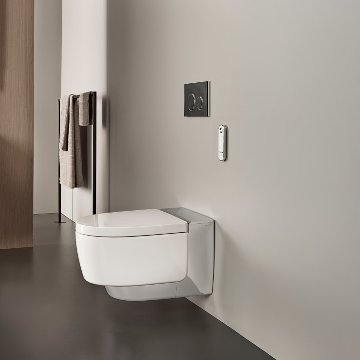Geberit AquaClean Mera Comfort  douchetoilet, uden skyllekant, rengøringsvenlig, hvid