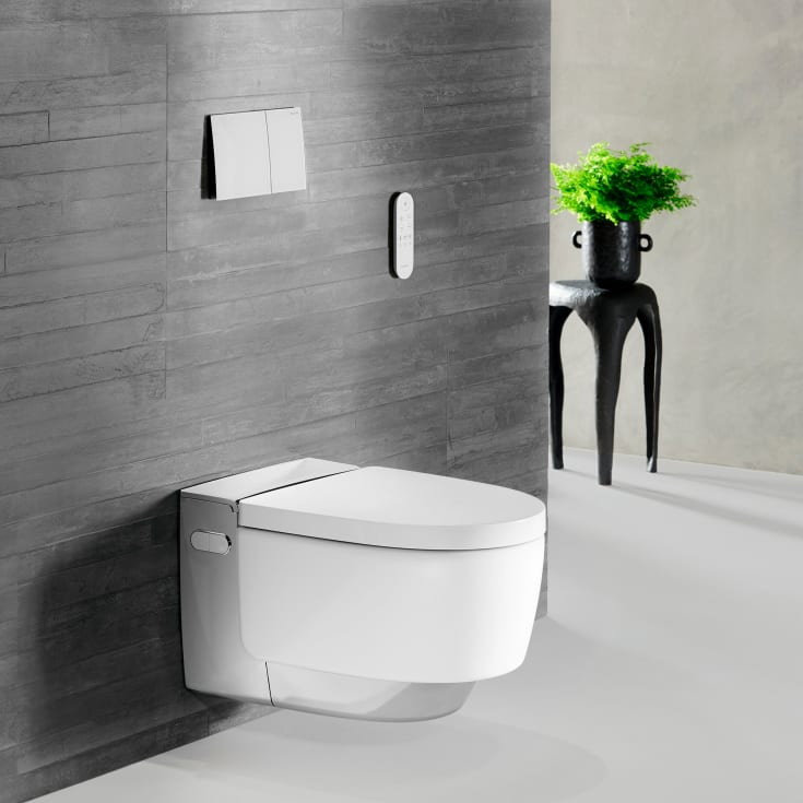 Geberit AquaClean Mera Comfort  douchetoilet, uden skyllekant, rengøringsvenlig, hvid