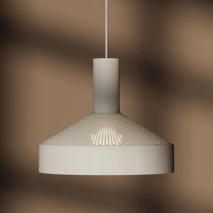 Sackit Dawn pendel, Ø25 cm, vit