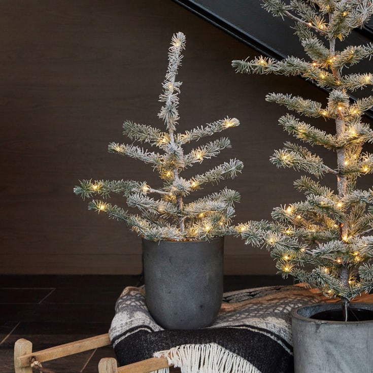 Sirius Alfred kunstig juletre med lys, 60 cm