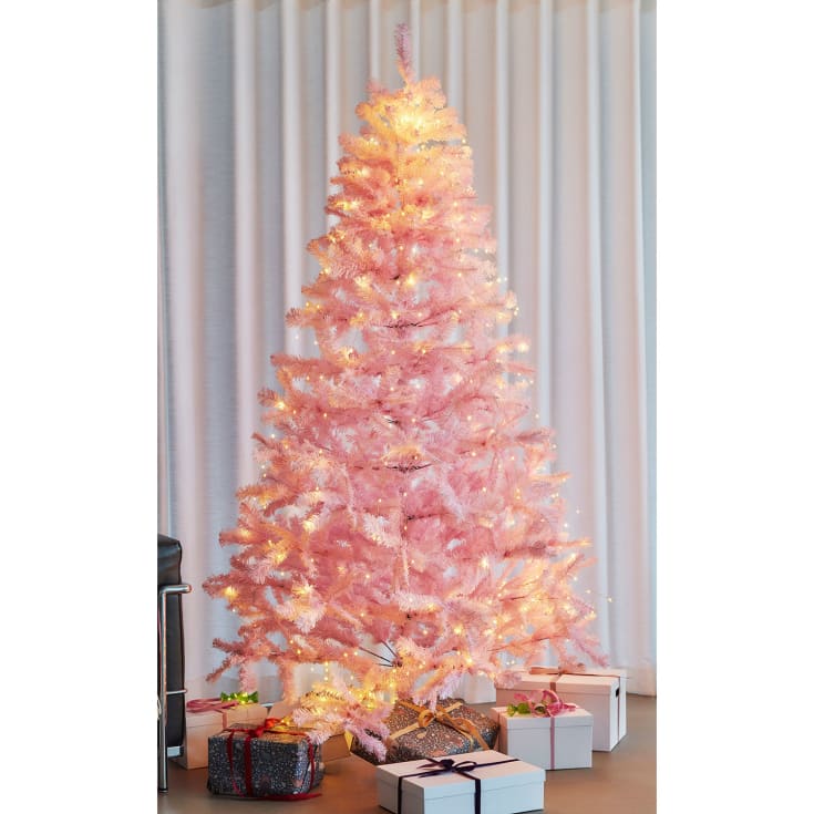 Sirius Pinky plastgran med belysning, 210 cm