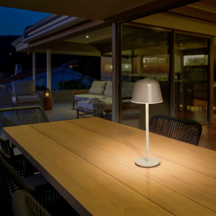 Ledvance Endura Style oppladdningsbar bordlampe, beige