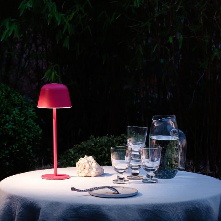 Ledvance Endura Style genopladelig bordlampe, lyserød