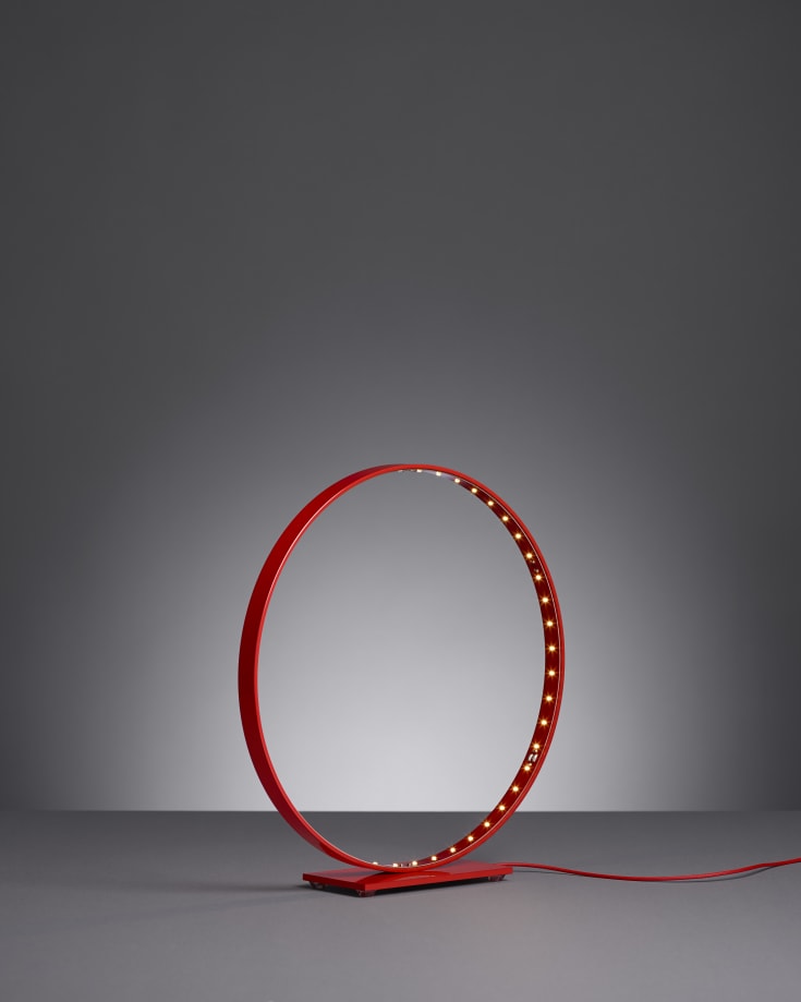 Le Deun Luminaires Micro bordslampa, röd