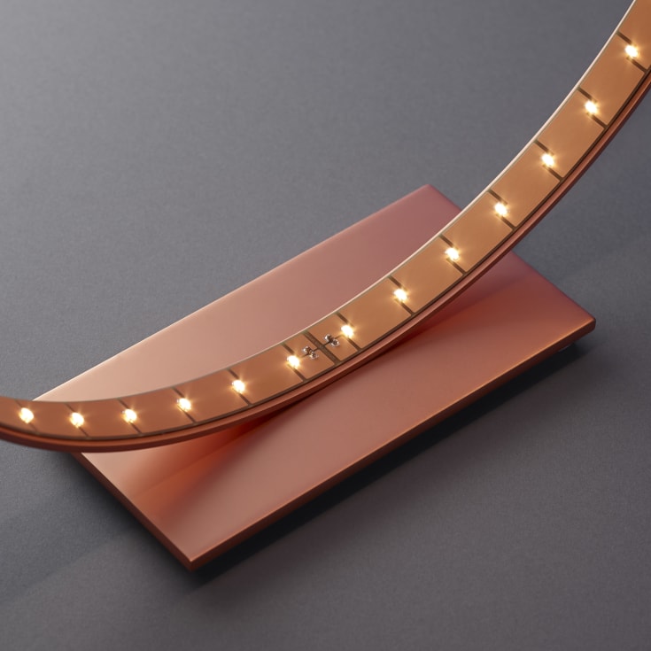 Le Deun Luminaires Micro bordslampa, rostfärgad