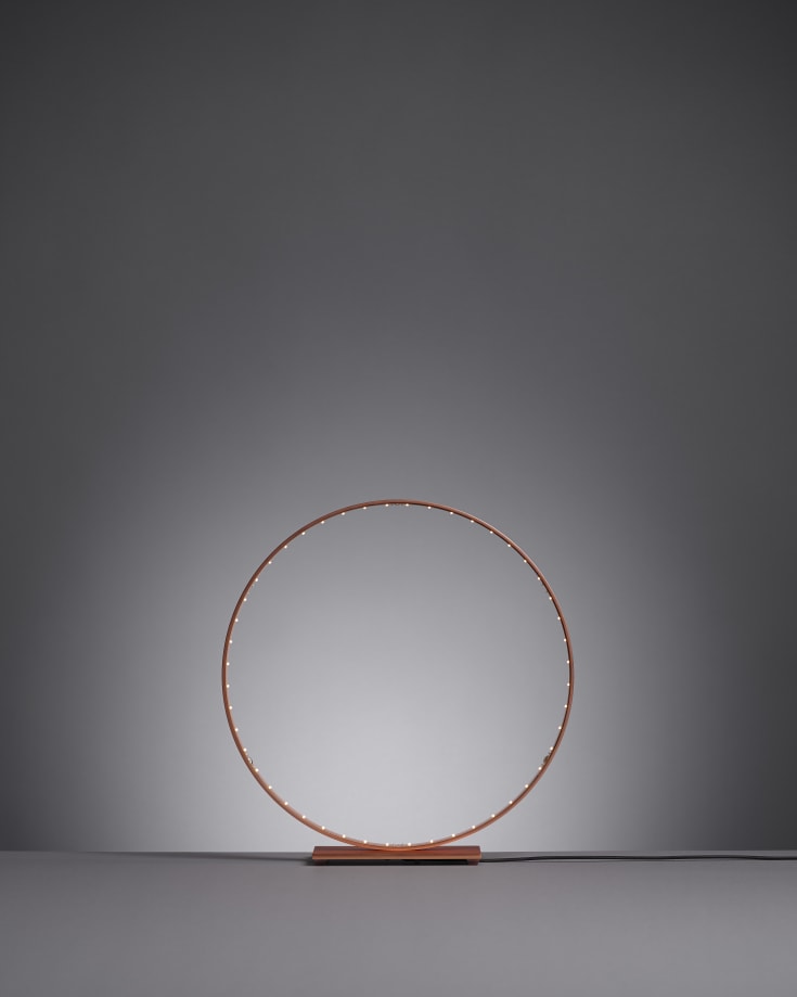 Le Deun Luminaires Micro bordslampa, rostfärgad