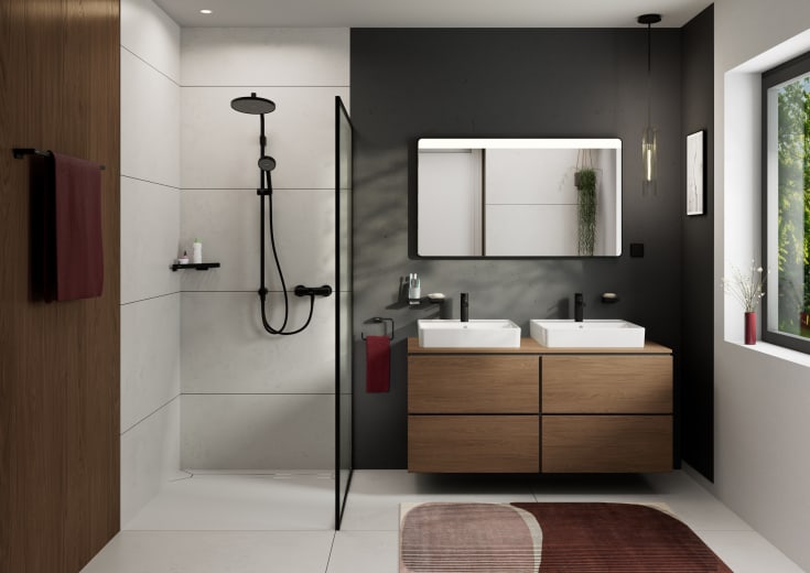 Hansgrohe Zesis S 100 tvättställsblandare, matt svart