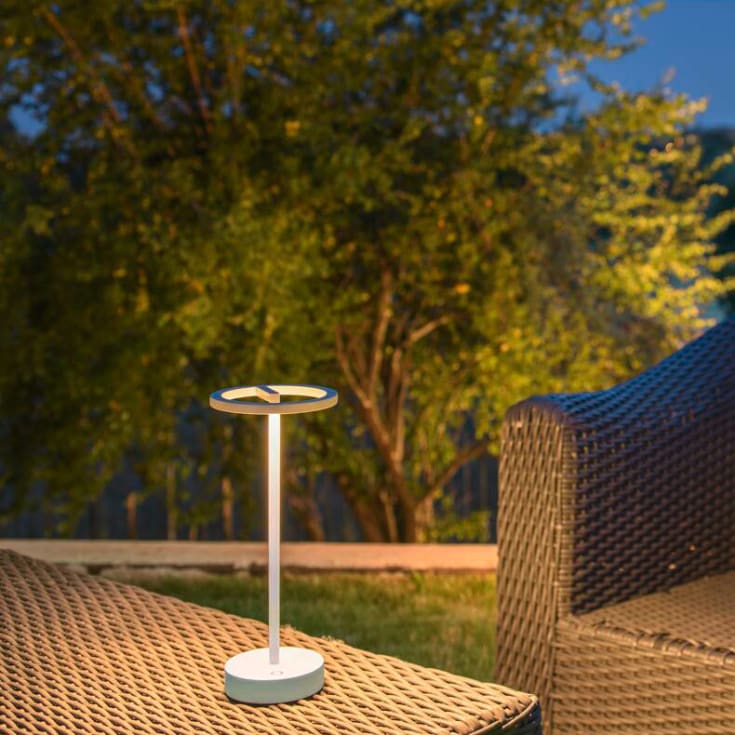SLV Vinolina One genopladelig bordlampe, hvid
