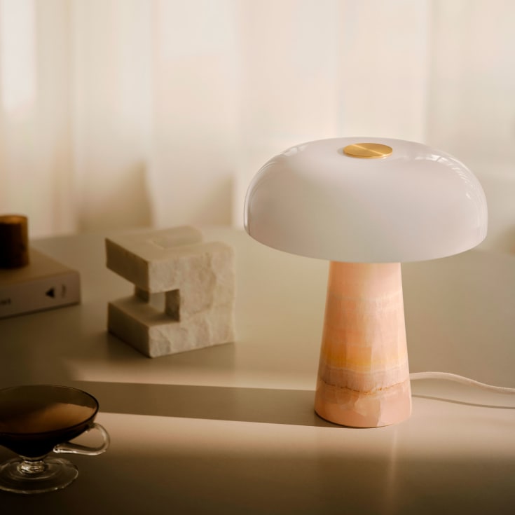 Dftp Glossy Mini bordlampe, lyserød